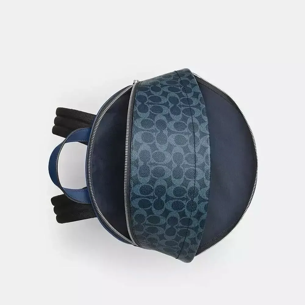 NWT Coach Taylor Backpack In Signature Canvas Signature CDX95 SV/Ink Blue